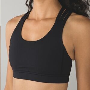 🍋▪️ LULULEMON Black Triple Strap Sports Bra SIZE EXTRA SMALL/XS Like New!▪️🍋